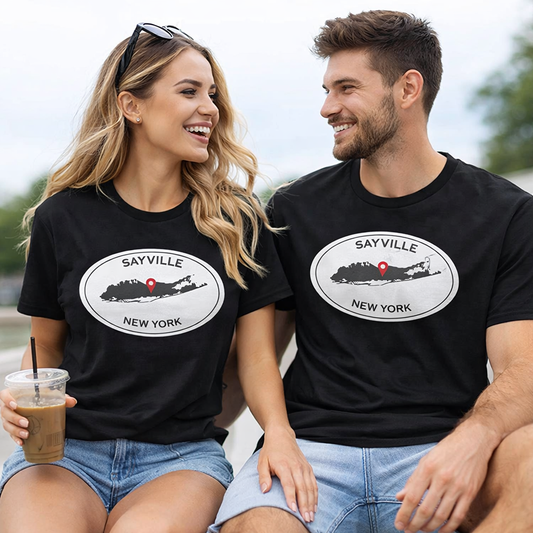 Sayville "LI Silhouette" Unisex fine jersey tee