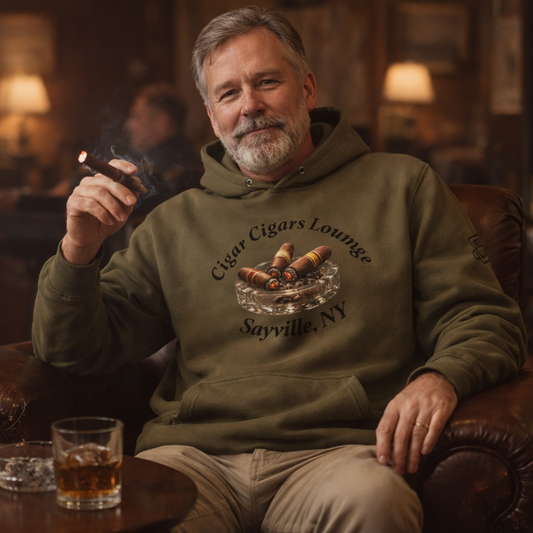 Cigar Cigars Lounge Sayville, NY Unisex Hoodie