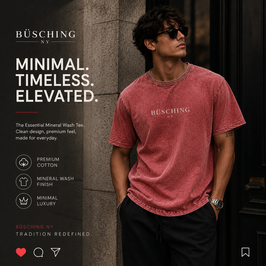 BÜSCHING NY Essential Mineral Wash Tee