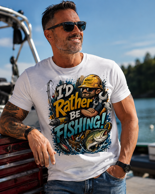 “I’d Rather Be Fishing!” Graphic Tee