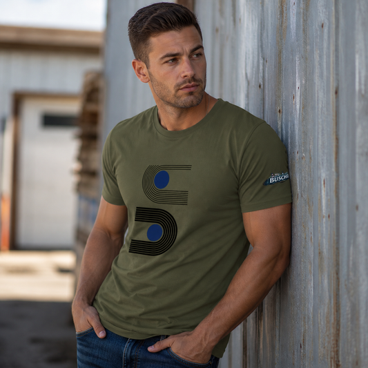 Abstract organic cotton t-shirt