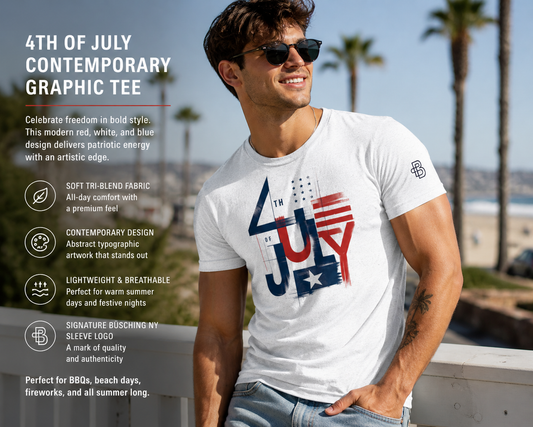 4th of July Contemporary Graphic Tee
