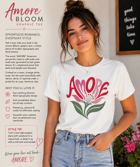 Amore Bloom Graphic Tee
