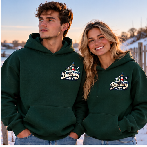 BÜSCHING NY Loves Long Island Winter Edition | Premium Embroidery & Appliqué Hoodie